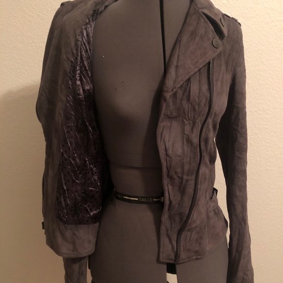 Grey Guess Moto Jacket - Picture 6 of 6